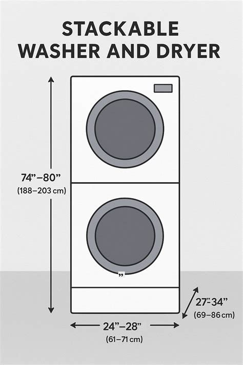 Dimensions On A Stackable Washer And Dryer