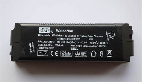 Constant Current 18W 350mA Dimmable LED Driver Blue