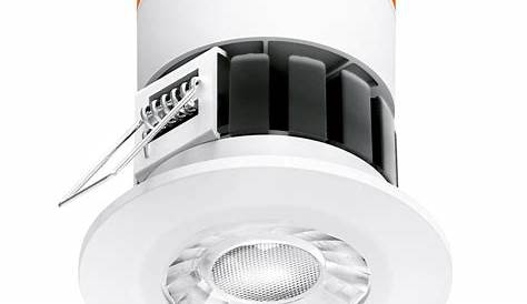 LED 9W Fire Rated Dimmable GU10 Downlight Satin Chrome 650lm