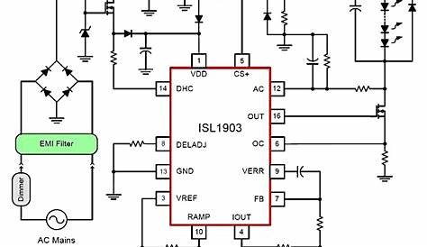 Dimmable Led Driver Circuit Diagram Analog Dimming LED YouSpice