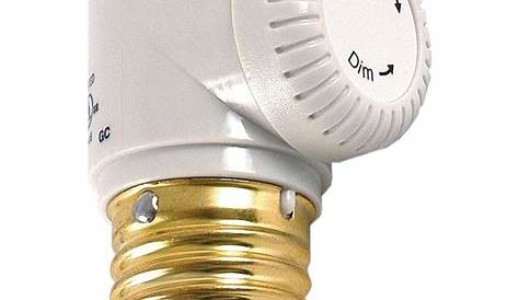 Dimmable Light Socket Edison Size Full Dimmer Turned In Antique Brass
