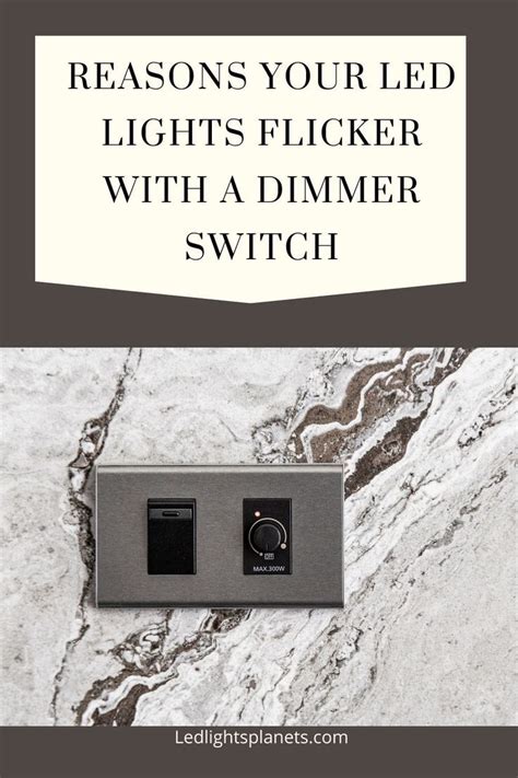 Dimmer Lights Flickering On Low