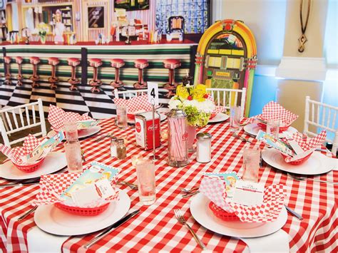 black and white 50's diner This is a themed diner that's stuck to its