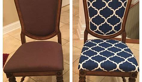 Reupholstered dining chairs Reupholster chair dining, Reupholster
