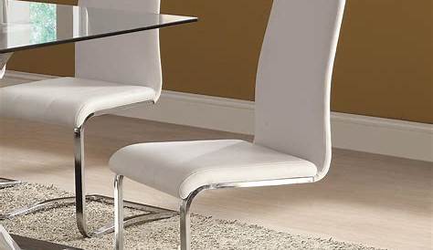 Dining Room Chairs With Chrome Legs Leon Light Grey Leather Chair Leg