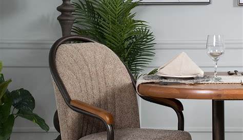 Upholstered Dining Chairs With Arms And Casters Dining Room Chairs