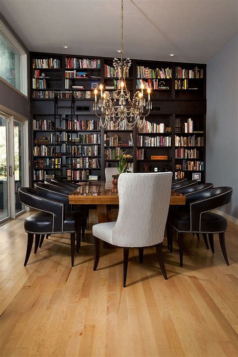 Turn Your Dining Room Into a Library Apartment Therapy