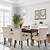 dining room set with upholstered chairs