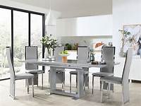 Dario 1.21.9m White High Gloss Round Glass Extending Dining Table