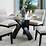 Homelegance Fielding Rectangular Dining Table with Black Glass Insert