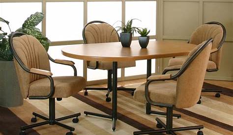 Dining Sets With Chairs On Wheels Cramco Inc Cramco Motion Marlin TiltSwivel
