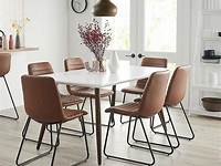NEW Toronto 6 Seater Dining Table Dusk Brown By Fantastic Furniture eBay