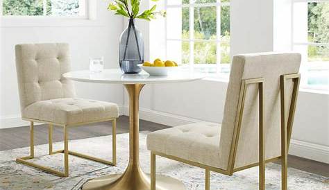 Dining Table Chairs Gold Legs Luxurious Modern Design 5piece Set With Marble