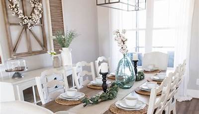 Dining Table Decor Ideas Farmhouse