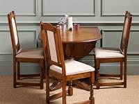 Compact Dining Space Arrangement with Drop Leaf Dining Table for Small