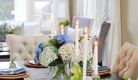Dining Table Spring Decor