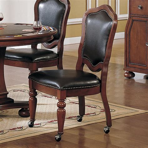 dining chairs on casters or wheels
