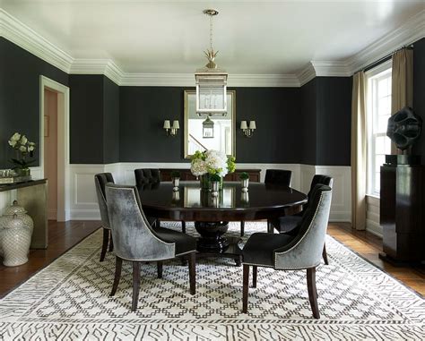 Dining Room Black Wall