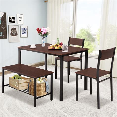 Dining Room Table Set With Storage Bench
