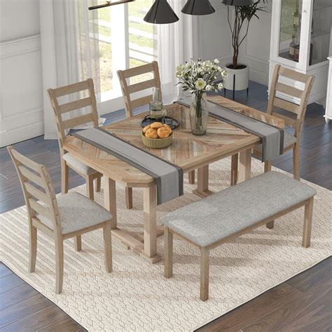 Dining Table Cushioned Bench Seat