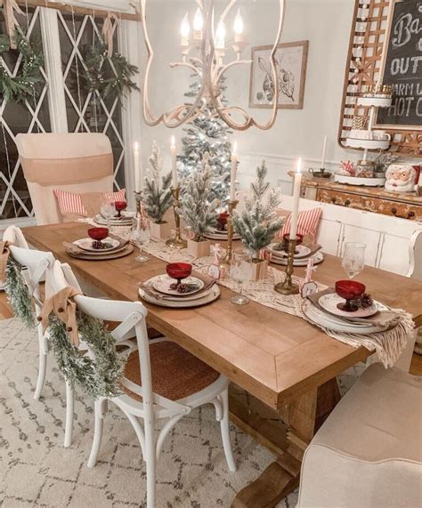 Dining Table Decor Christmas