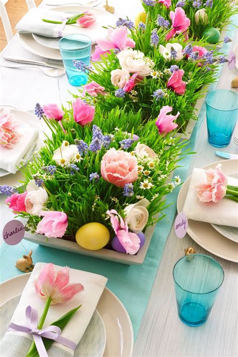 dining table easter decor