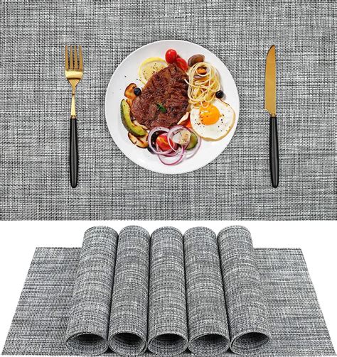 Dining Table Placemats Grey