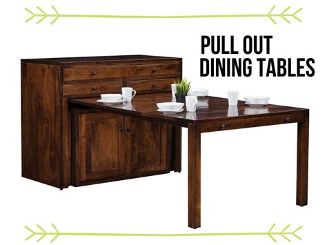 Dining Table With Pull Out Storage