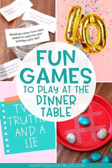 dinner and dance table games
