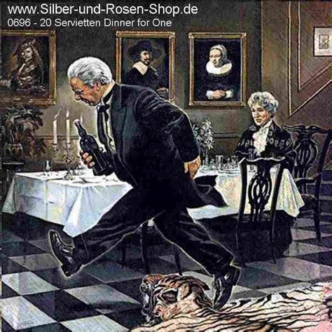 Lets See Dinner For One Servietten 2023