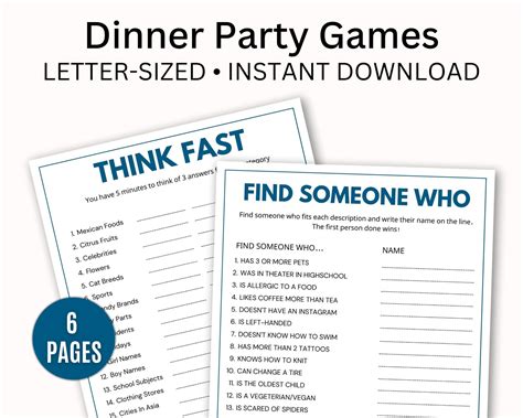 Dinner Party Ice Breakers