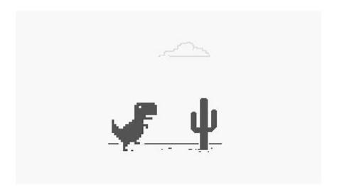 Geheimes Google Offline Dino-Spiel für das Smartphone (Chrome Browser)