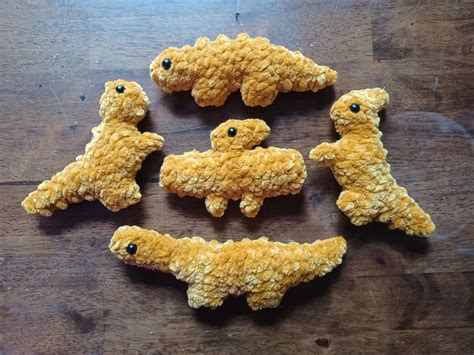 Dinosaur Chicken Nugget Digital Pattern Etsy Australia