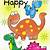 dinosaur birthday card free printable