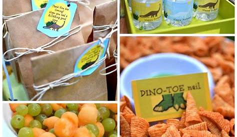 Dinosaur Birthday Theme Food Ideas Pin On Balloons