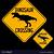 dinosaur crossing sign free printable