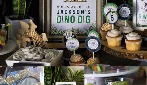 Dinosaur Dig Birthday Party Ideas Paleontologist Photo 10 Of 47
