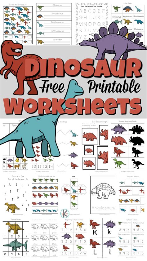 Dinosaur Pre K Printable