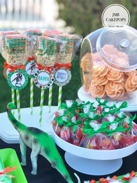 Dinosaur Themed Dessert Table