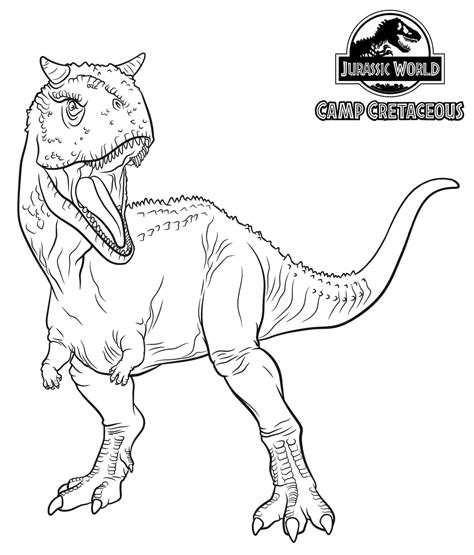 dinozaur jurassic world kolorowanka