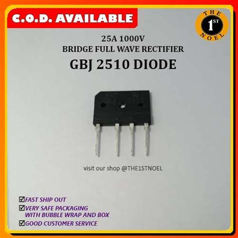 Diode Bridge Rectifier Gbj2510