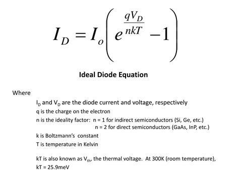 Diode Equation Linearized