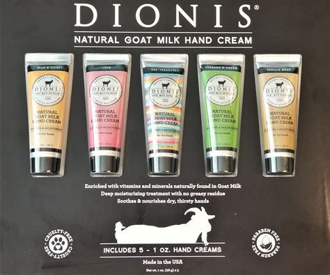 dionis goat milk hand cream set