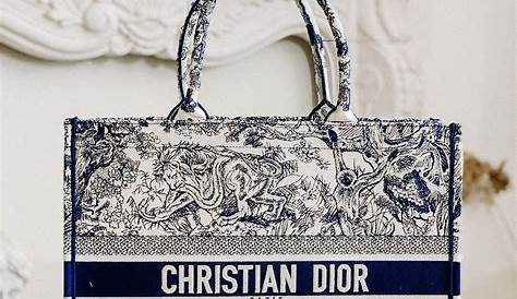 Christian Dior Palm Tree Toile de Jouy Book Tote Bag 42cm