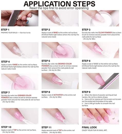 Dip Powder Instructions Modelones