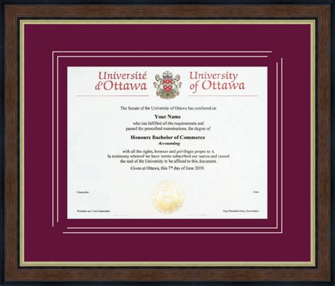 Diploma Frames Uottawa