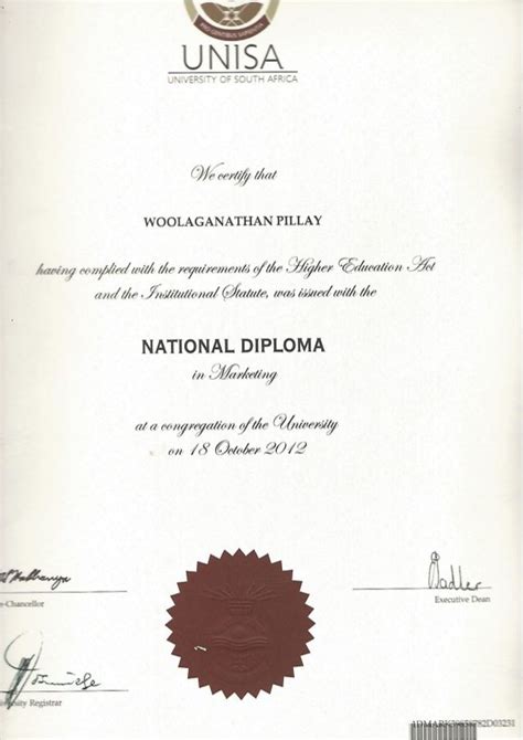 diploma in law requirements unisa