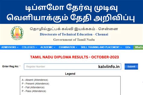 diploma result 2024 tamil nadu