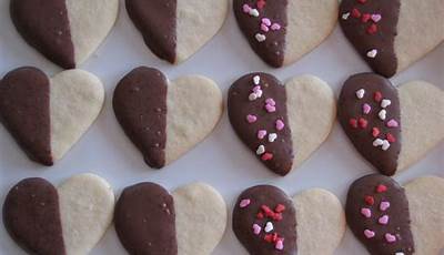 Dipped Valentine Cookies