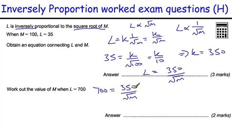 direct and inverse proportion exam questions answers